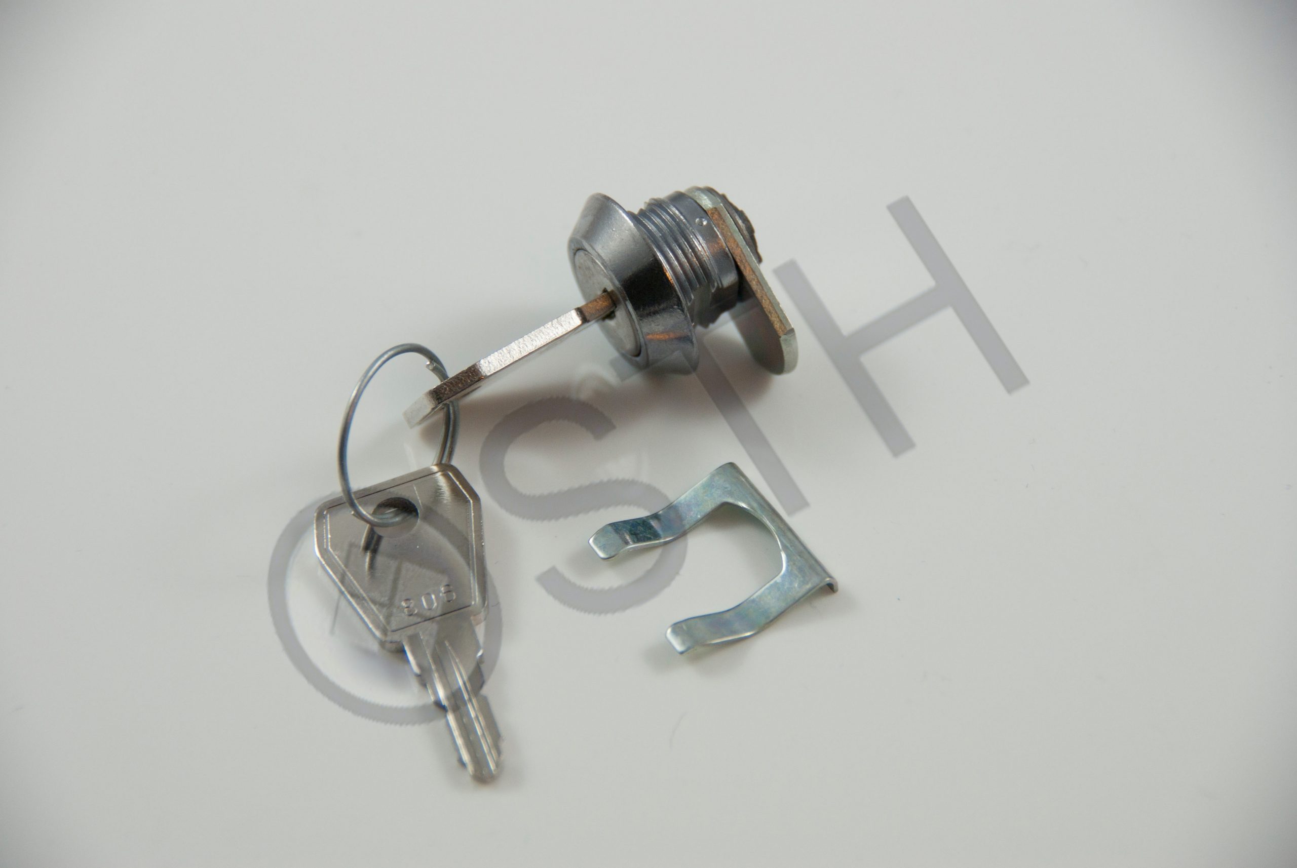 2 Schlüssel Uebler E1585 Schließzylinder inkl Handhebel Kunststoff-Sicherung