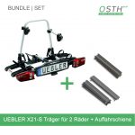 Uebler X21-S Kupplungsträger für 2 Räder +Set Auffahr-Überfahrschiene