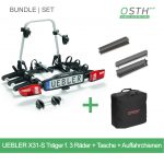Uebler X31-S Kupplungsträger für 3 Räder + Transporttasche für Kupplungsträger X31-S +Set Auffahr-Überfahrschiene Bundle